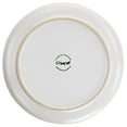 thumbnail image 5 of Elama Arthur 6 Piece Stoneware Dinner Plate Set in Matt White with Gold Rim, 5 of 6