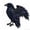 raven, variant on Mythic Wilds DIY Layered Patchwork Art Kit Beginner-Friendly Textile Craft Project with Creative Sewing Activity, Guided Instructions and Handmade Decorative Artwork (stag)