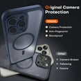 thumbnail image 5 of Magnetic Case for iPhone 16 Pro Max 6.9", [Military-Grade 15FT Drop Protection] [360° Camera Guard] [MagSafe-Compatible] Matte Shockproof Protective Cover, Black,Desert-magnetic, 5 of 5