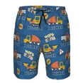 thumbnail image 4 of Naloa Construction Vehicles Men's Beach Shorts, Surfing shorts, Swim trunks, Quick Dry Swim Trunks for Surfing Beach Fun - Medium, 4 of 9