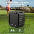 thumbnail image 6 of Golf Speaker, Golf Cart Speakers Bluetooth Wireless with Strong Magnetic, Loud with Rich Bass, Portable Outdoor IPX7 Waterproof Bluetooth Speaker, Golf Cart Accessories, 6 of 7