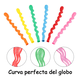 thumbnail image 2 of Globos De Retorcidos En Espiral Latex 100pcs  Xtellar multicolor, 2 of 3