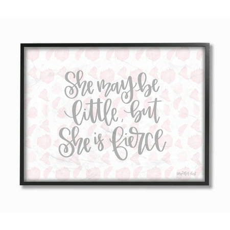 UPC: 0049182087362 | The Kids Room By Stupell She May Be Little But She Is Fierce Pink Watercolor Pattern