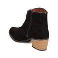 thumbnail image 3 of New Women Qupid Rover-15 Faux Suede Pointy Toe Cowboy Bootie, 3 of 5