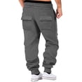 thumbnail image 5 of Men's Track Pants - Comfortable Breathable Sweatpants with Pockets and Elastic Waistband for Home & Lounge, 5 of 7