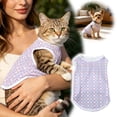 thumbnail image 4 of Sleeveless Dog T-Shirt for Small Dogs Cute Breathable Pet Shirt for Chihuahua Cats Yorkies and Small Breed Dogs(Purple,L), 4 of 7