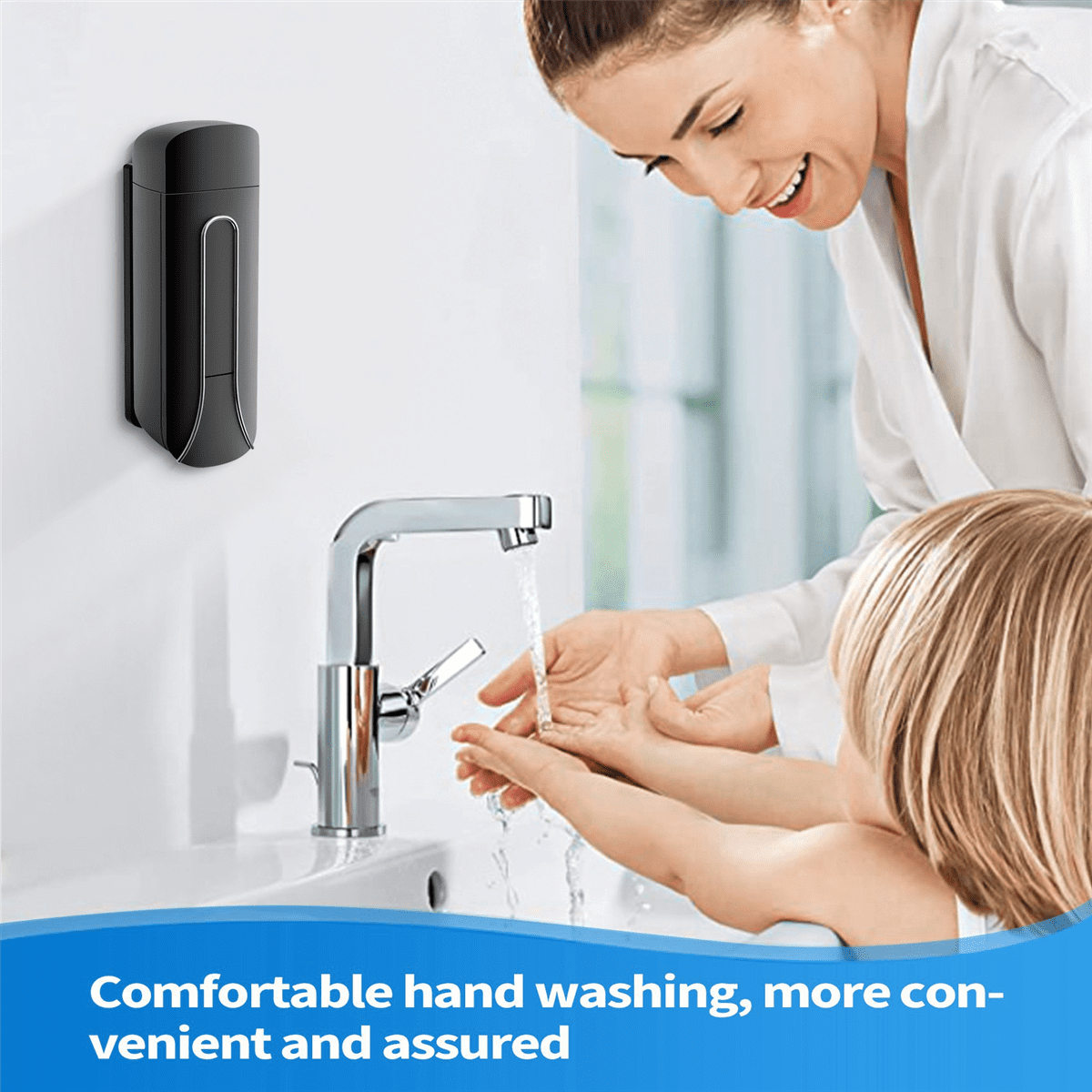 4Pcs Wall Mounted Bathroom Plastic Liquid Soap Dispenser 350Ml Shower Gel Detergent Shampoo Bottle for Kitchen Hotel