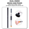 thumbnail image 4 of Arealer 132PCs Ongles Double Formes Kit Nail Art Extension Forme Outil Réutilisables Ongles Clips Pinces à Brosse Double-Extrémité Cueilleur Limes à Ongles pour Bricolage Nail Art, 4 of 7