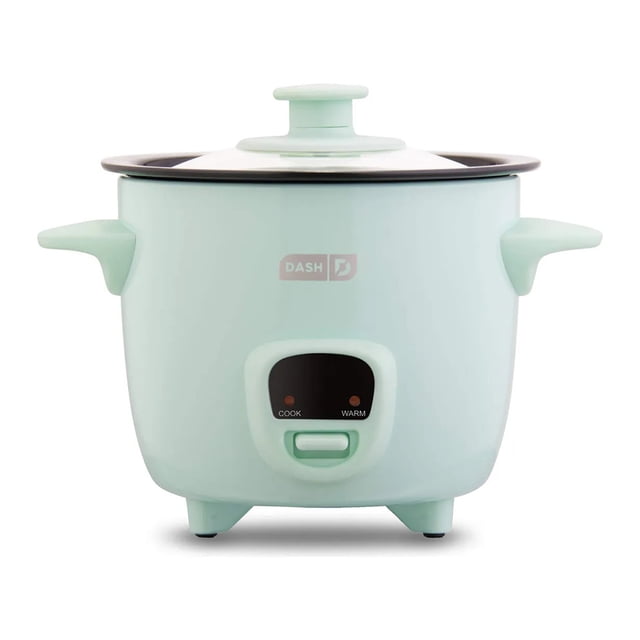 MINI ARROCERA DE 2 TAZAS CON OLLA EXTERNA DASH COLOR AQUA