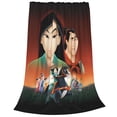 thumbnail image 2 of Manta Mulan para hombre y mujer, manta de tela súper suave y esponjosa, acogedora y cálida, adecuada para sofá, cama, manta de viaje, regalo para todas las estaciones, 80 "X60", 2 of 8