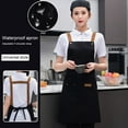 thumbnail image 5 of Reheyre Adjustable Waterproof Kitchen Apron with Pockets - Solid Color, Large Coverage, Protective Canvas, Anti-fouling Cleaning Apron, Cooking Pinafore, Kitchen Supplies, 5 of 8