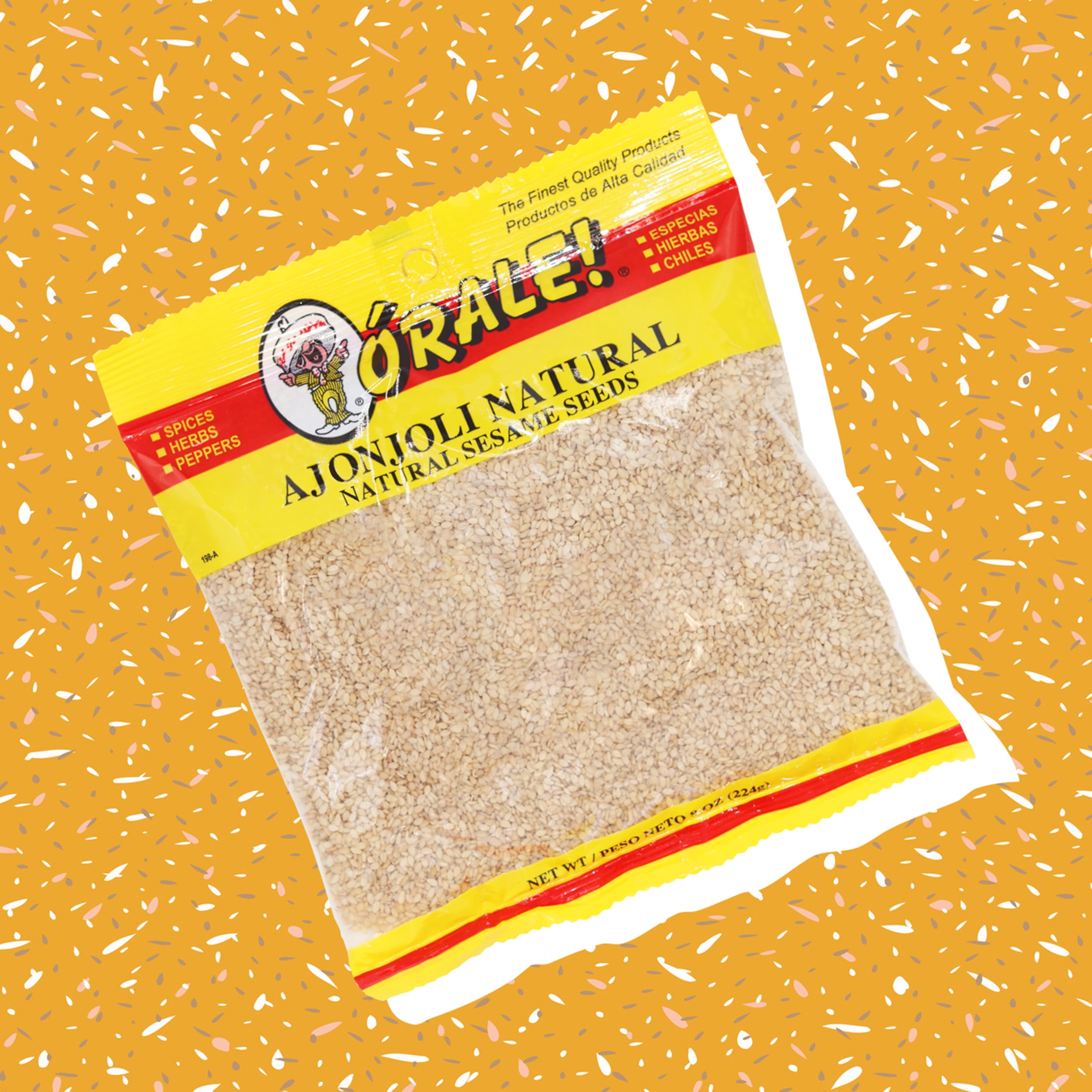 (3 pack) Orale! Natural Sesame Seeds, 8.0 oz