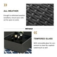 thumbnail image 6 of 10 Piece Patio Furniture Set with 44" Propane Gas Fire Pit Table, Outdoor Sectional Conversation Set Wicker Rattan Sofa Set with Coffee Table, 6 of 7