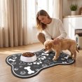 thumbnail image 7 of Diatomite Stone Pet Feeding Mat for Dog & Cat, Absorbent Bone Shaped Non-Slip Dog Food Mat, 7 of 7