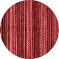 thumbnail image 1 of Ahgly Company Machine Washable Indoor Round Oriental Red Modern Area Rugs, 3' Round, 1 of 4