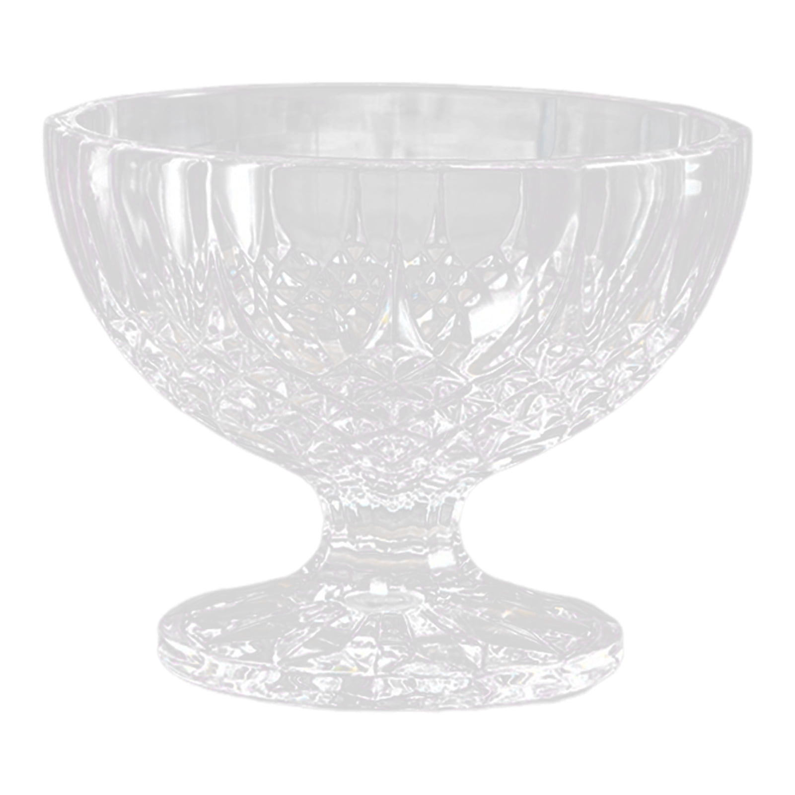 Limorve Summer Ice Cream Cup Clear Thick Dessert Bowls for Sundae Fruit Pudding Milkshakes Reusable Snacks Condiments Container for Home Party F