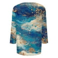 thumbnail image 6 of JGNGSHN Going Out Tops for Women V Neck Business Casual Tunic Shirts Going Out Top Floral Print Basic Tees, 6 of 7