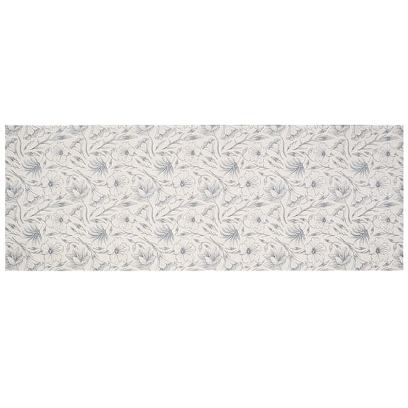Washable Magnolia Floral Rugs or Runner