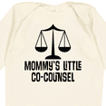 thumbnail image 4 of Inktastic Mommy Little Co Counsel Lawyer Boys or Girls Long Sleeve Baby Bodysuit, 4 of 5