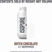Isopure Low Carb Protein Powder, Dutch Chocolate, 25g Protein, 3 Lb