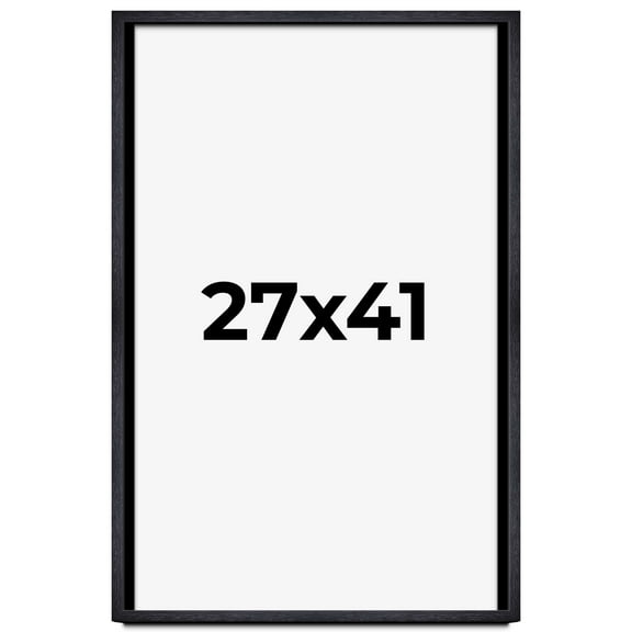27x41 Shadow Box Frame Black | 1 Inches Deep Real Wood Farmhouse Shadowbox Display Frame | UV