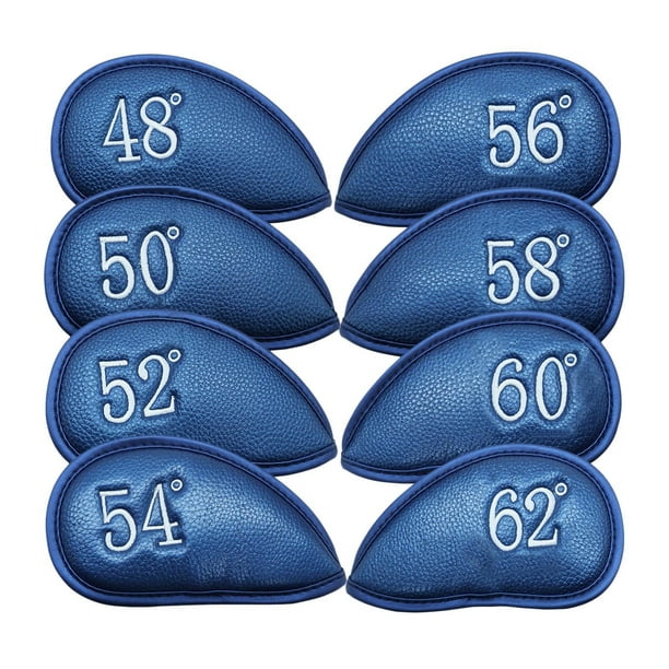 Funda protectora para cabezas de hierro de golf, 8 unidades, ligera, para exteriores Azul