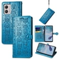 thumbnail image 2 of Funda Cartera FOXDOCK para MOTO G53 5G , Flip PU con Relieve de Gatos y Perros, Tarjetero y Soporte, 2 of 6