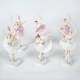 thumbnail image 4 of Farfi Ballerina Girl Figurines with Base Realistic Appearance Beautiful Shape Anti-fade Wide Applications Cake Decoration Exquisite Details Dancing Ballerina Girl Figurine Cake Toppers (Pink), 4 of 13