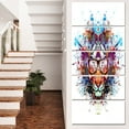 thumbnail image 1 of Tigre Coloré en Verres - Impression sur Toile d'Art Animal, 1 of 3