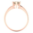 thumbnail image 4 of 1.5 ct Pear Cut Yellow Moissanite Solitaire 18K Rose Gold Womens Engagement Ring, 4 of 5