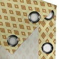 thumbnail image 5 of Ambesonne Retro Grommet Curtain, Old Fashioned Rhombus, 50" x 54", Pale Yellow Amber, 5 of 6