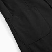 Cloudstyle Men's Solid Color Notch Lapel Two-Button Linen Blazer - Casual Regular Fit Spring/Fall No Back Vent Jacket