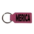thumbnail image 2 of Keychain - Rectangle - Merica - Leather, 2 of 4