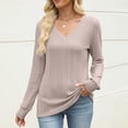 thumbnail image 2 of Oiangi Women's V Neck Sweater Long Sleeve Slim Fit Knit Shirts Cozy Warm Basic Base Layer Pullover for Winter Beige XL, 2 of 6