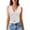 White, variant on Jane Wardrobe Women's Lace Trim Corset Top, Sleeveless Slim Fit Button Front Cami, 1PC, XS-XXL