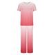 thumbnail image 1 of Camisetas de Manga Larga Mujeres Imprimir Manga Corta V-Cuello Superior Y Pantalones Largos Traje de Trabajo Conjunto, Nylon para Primavera Verano Casual, 1 of 9