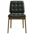 thumbnail image 4 of Redbridge Upholstered Dining Side Chair Black and Natural Walnut (Set of 2), 4 of 8