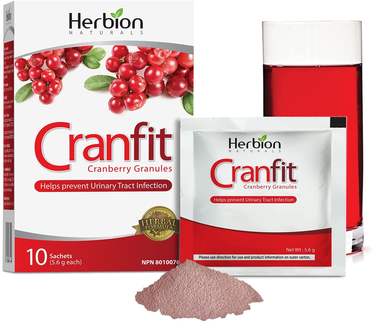 Herbion Naturals Cranfit Cranberry Granules Help Prevent Recurrent