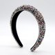 thumbnail image 1 of Diadema barroca con esponja de diamante completo y borde ancho con diamantes de imitación, 1 of 6