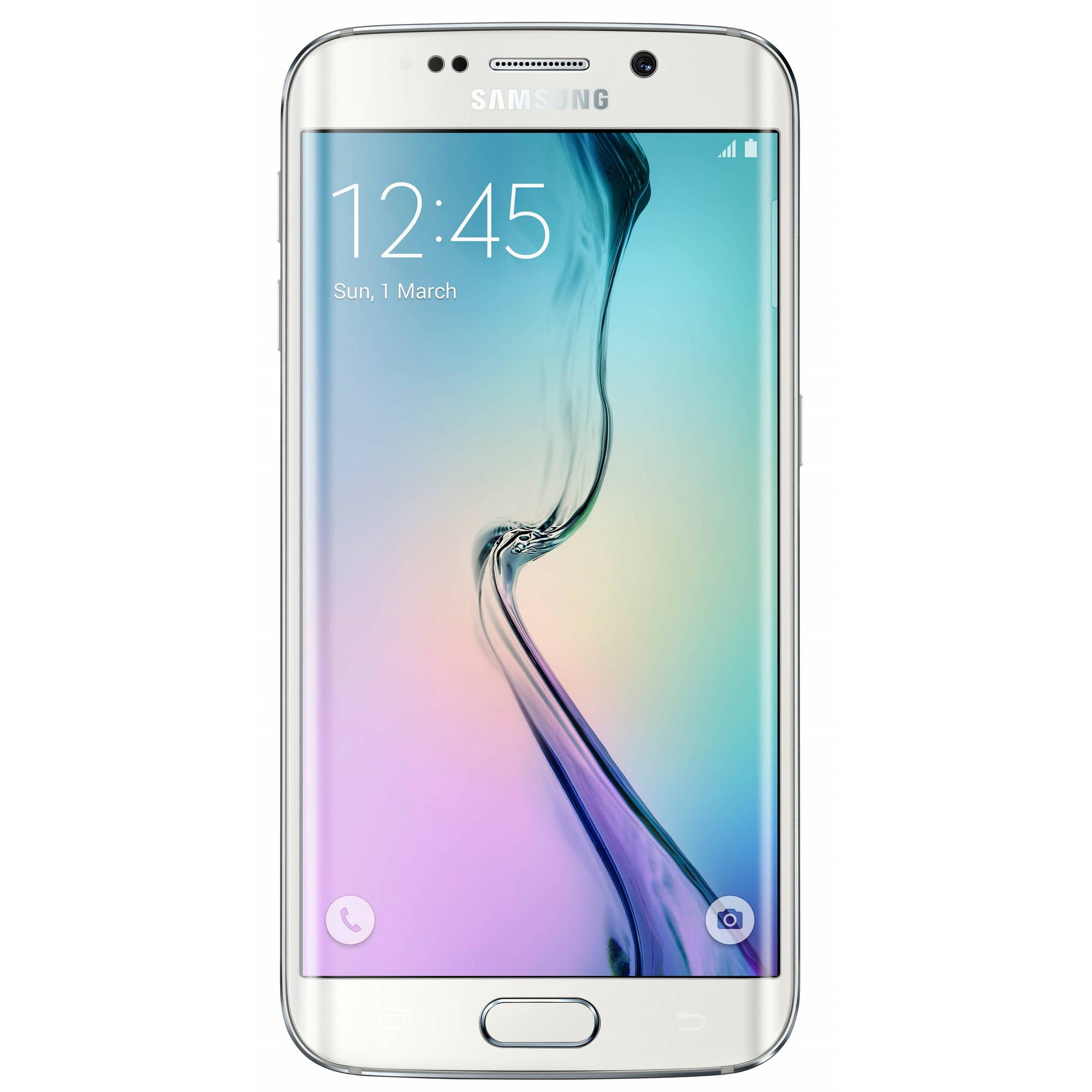 At T Samsung Galaxy S6 Edge G925a 32gb Smartphone Unlocked White Walmart Com