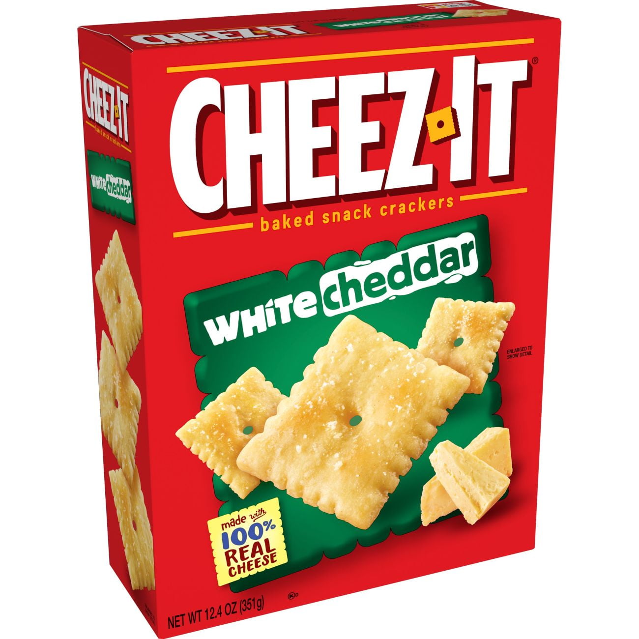 CheezIt, Baked Snack Cheese Crackers, White Cheddar, 12.4 Oz Walmart
