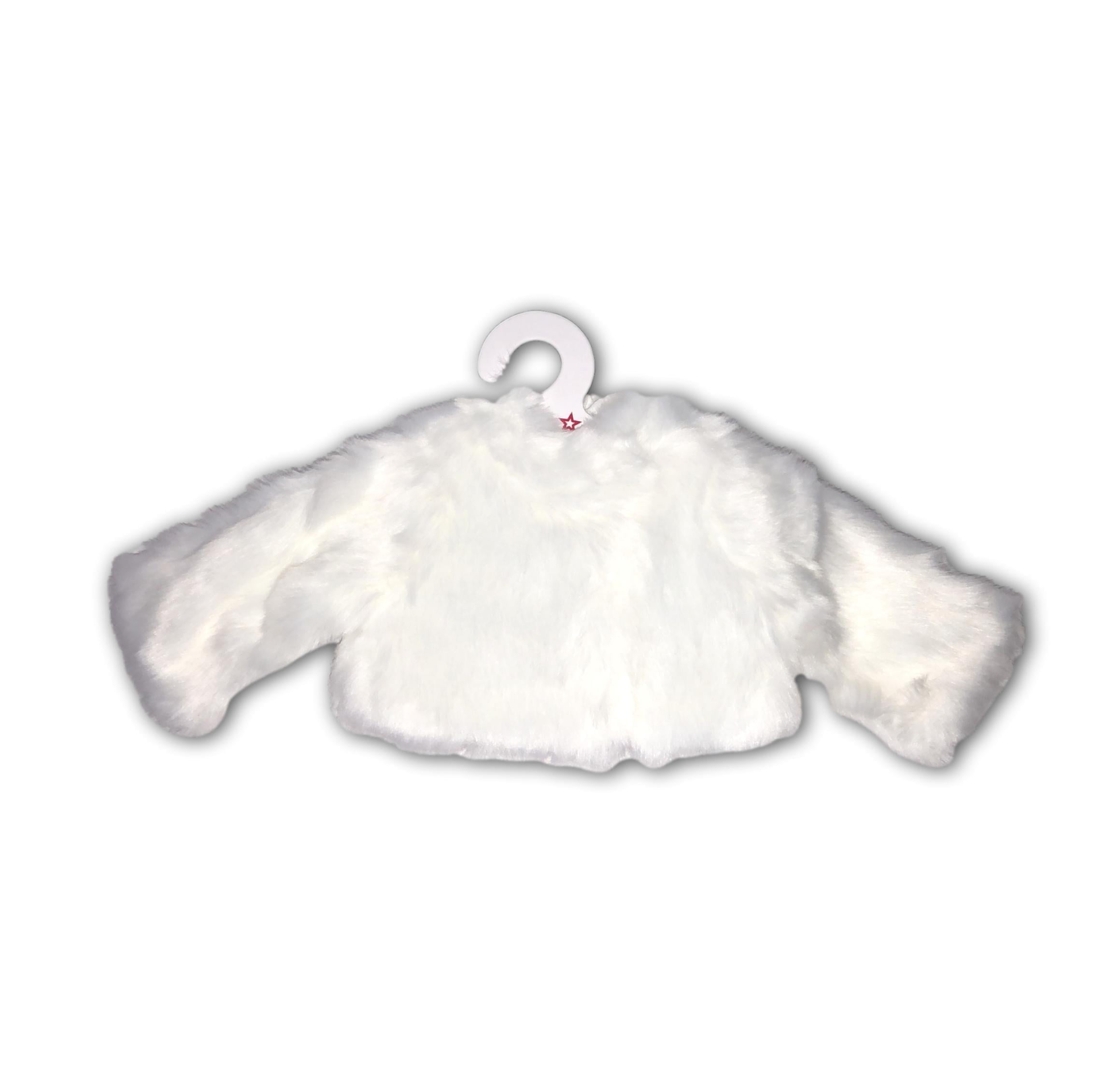 American Girl Doll Outfit Soft as Snow Fur Jacket Janie and Jack Clothes for 18" Dolls