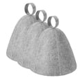thumbnail image 3 of 1/2pc Anti Heat Sauna Hat Thicken Wool Felt Hair Turban Head Protections Quickly Drying Towel Bathroom Supply, 3 of 12