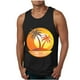 thumbnail image 1 of Camiseta sin mangas de cuello redondo para hombre, informal, a la moda, sin mangas, con estampado, blusa deportiva de cuello redondo para hombre, 1 of 4