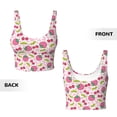 thumbnail image 5 of Naloa Strawberry And Cheery Sports Bras for Women, High Support Bra with Removable Pads, Comfortable - X-Large, 5 of 9