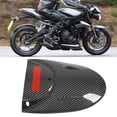 thumbnail image 4 of Mudguard Extender, Carbon Fiber Pattern High Temperature  Professional Rear Motorcycle Mudguard Extender Glossy  For Motorbike, 4 of 8