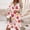 Pink, variant on Women Summer Ethnic Style Lace Trim V Neck Floral Printing Three Quarter Sleeves Swing Dress Bohemian Mini Dress Dress for Women for Summer Casual Dresses Midi Linen Midi Dress Petite Maxi Dresses for