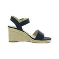 thumbnail image 2 of LifeStride Womens Tango 2 Faux Leather Floral Wedge Sandals, 2 of 3