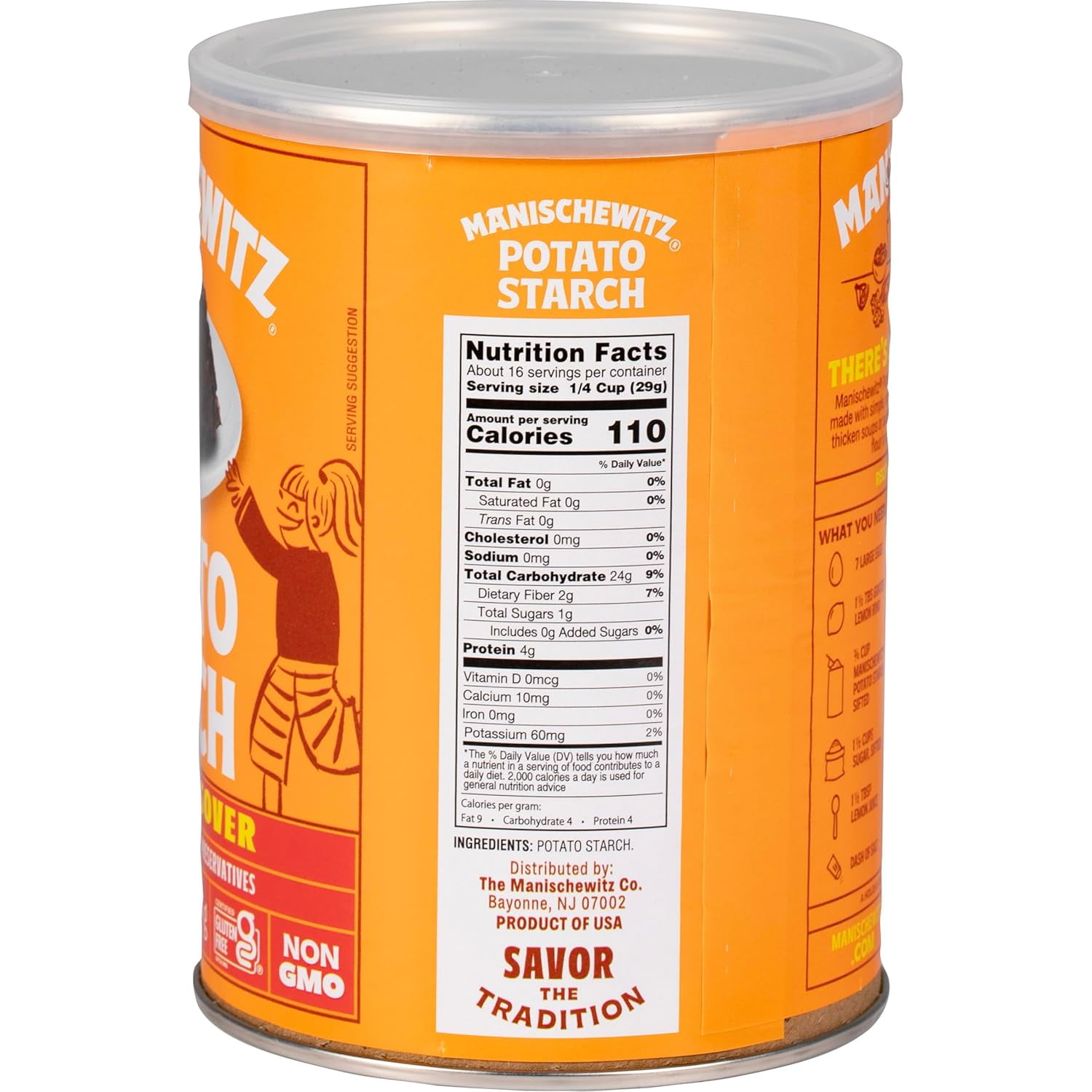 Pack of 12, Manischewitz Potato Starch, 16 oz
