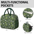 thumbnail image 6 of Womens DarkGreen Cartoon Dinosaurs Plants Pattern Lunch Box for Work,Insulated Lunch Bag for Women,Loncheras Para Mujer,Leakproof Adult Lunch Bag for Work,Beach,Travel,Picnic,Camping, 6 of 7